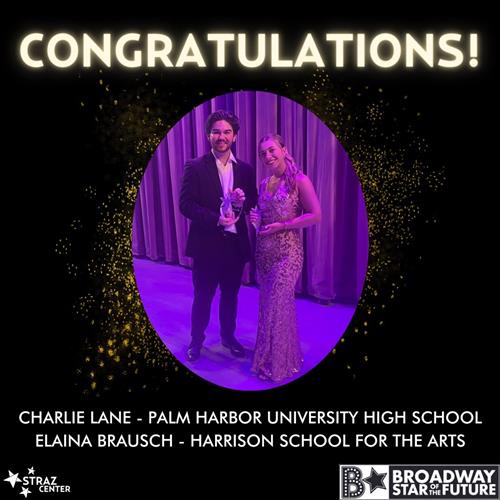Broadway Star of the Future Charlie Lane and Elaina Brausch